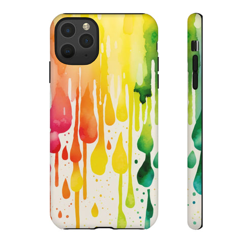 Rainbow Spring Showers - Impact Resistant Phone Case